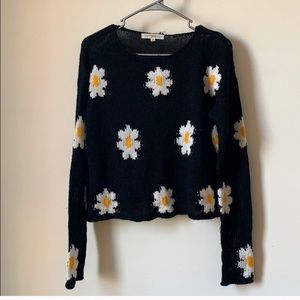 Rewind Sunflower Print Sweater